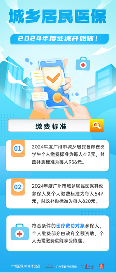 @广州街坊:2024年度广州市城乡居民医保开始缴费!