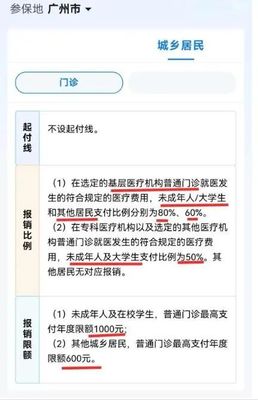 2024广州城乡居民医保待遇标准一览